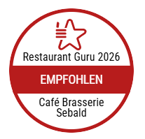 Restaurant Guru 2026 Empfehlung f&uuml;r Caf&eacute; Brasserie Sebald